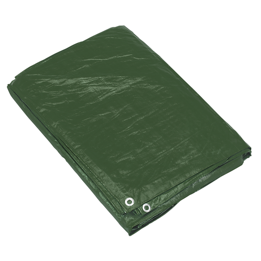 Sealey TARP1012G Tarpaulin 3.05 x 3.66m - Green