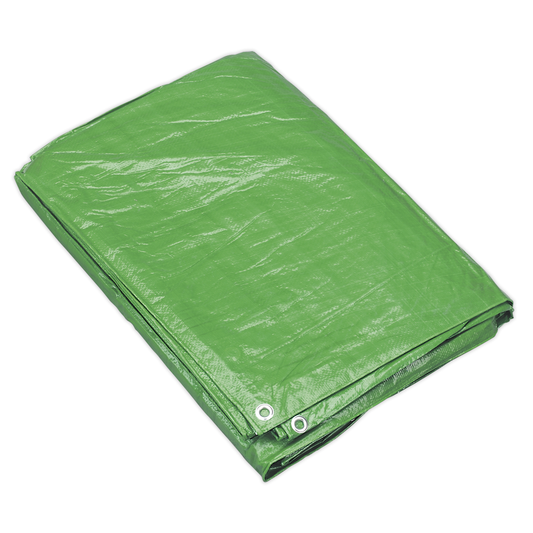 Sealey TARP1216G Tarpaulin 3.66 x 4.88m - Green
