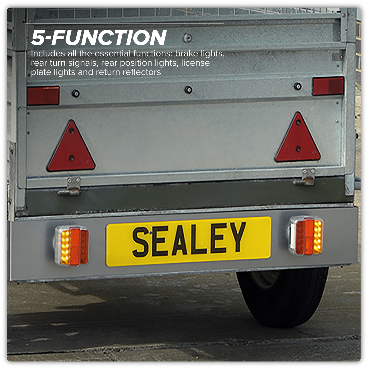 Sealey TB183LEDW 13-Pin Wireless SMD LED Trailer Light Set 2pc
