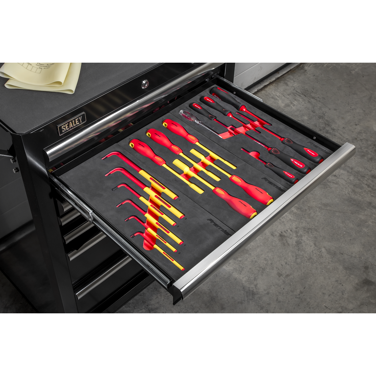 Sealey TBTECOMBO2 Rollcab 7 Drawer with Insulated Tool Kit 63pc