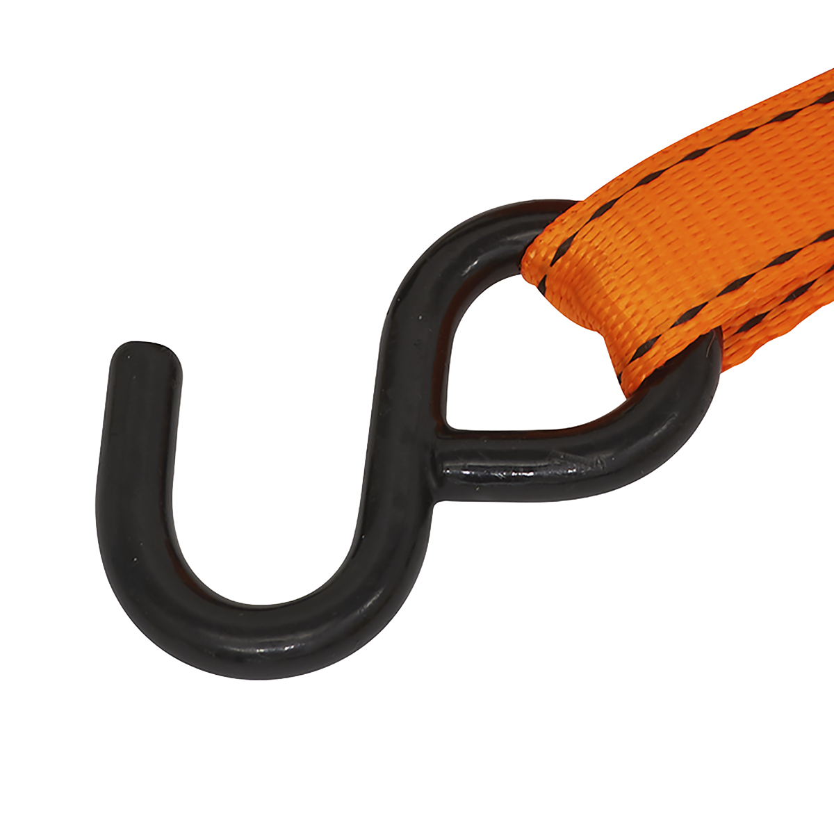 Sealey TD0635S Ratchet Strap Polyester Webbing S-Hook with Corner Protector 25mm x 5m 600kg Breaking Strength