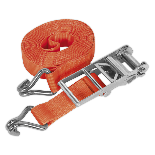 Sealey TD10010J Ratchet Strap Polyester Webbing 75mm x 10m 10000kg Breaking Strength