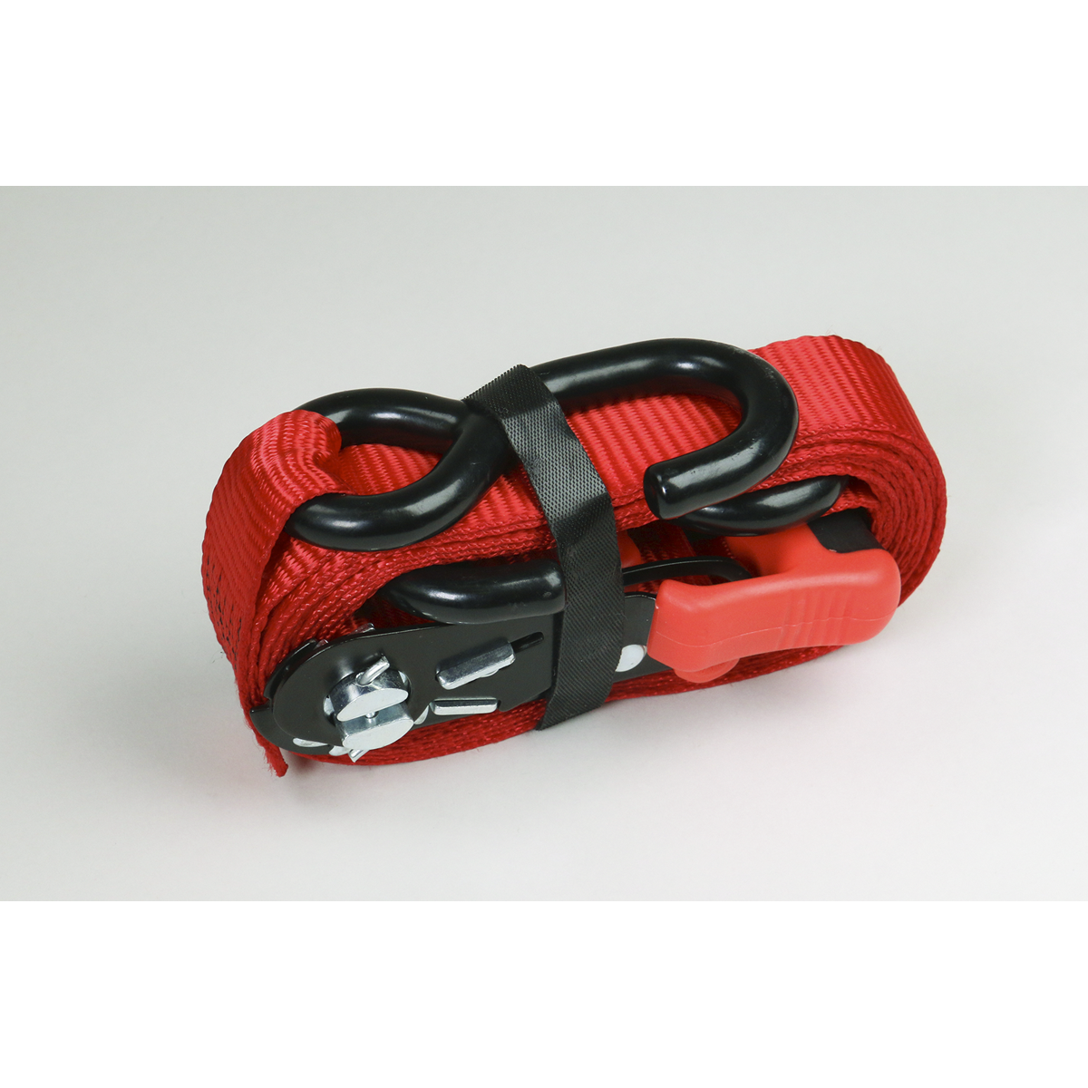 Sealey TD1202SR Slide Ratchet Strap Polyester Webbing with S-Hooks 32mm x 3m 1200kg Breaking Strength