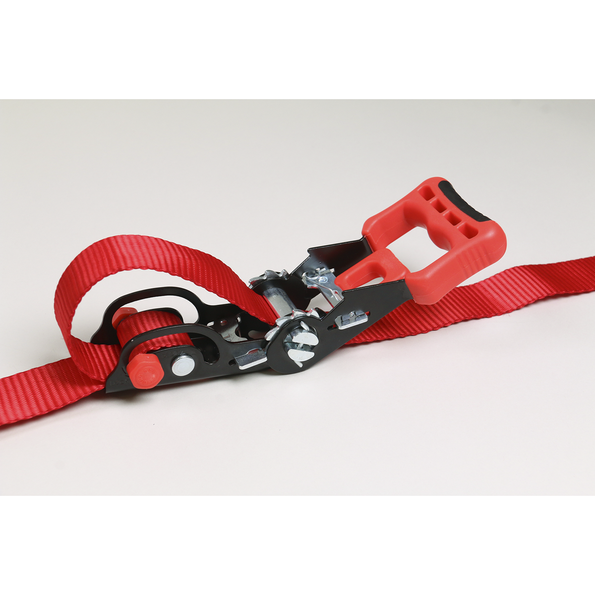 Sealey TD1202SR Slide Ratchet Strap Polyester Webbing with S-Hooks 32mm x 3m 1200kg Breaking Strength