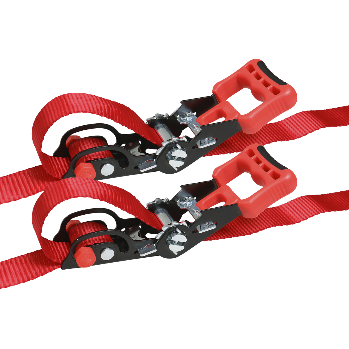 Sealey TD1202SR Slide Ratchet Strap Polyester Webbing with S-Hooks 32mm x 3m 1200kg Breaking Strength