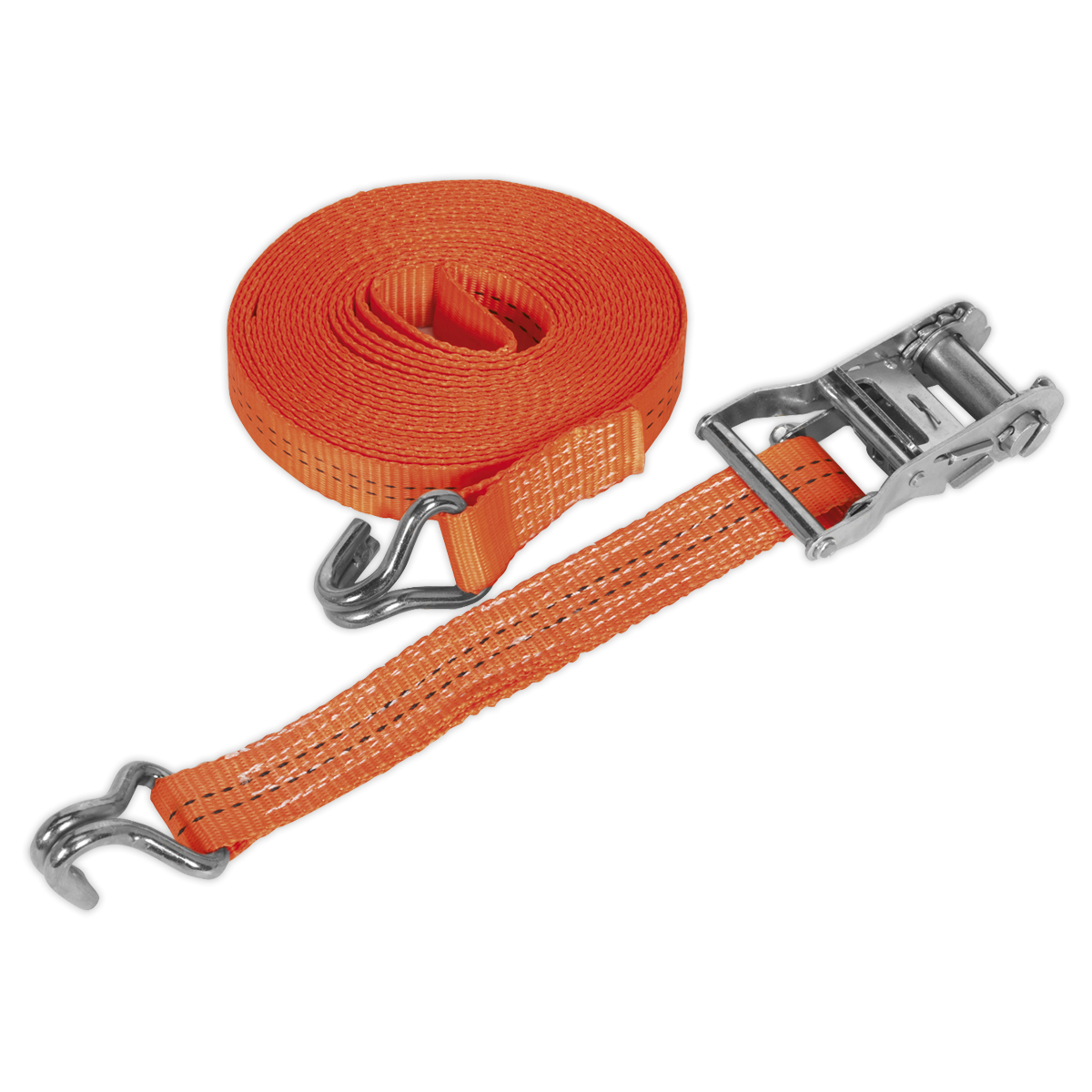 Sealey TD2010J Ratchet Strap Polyester Webbing 35mm x 10m 2000kg Breaking Strength