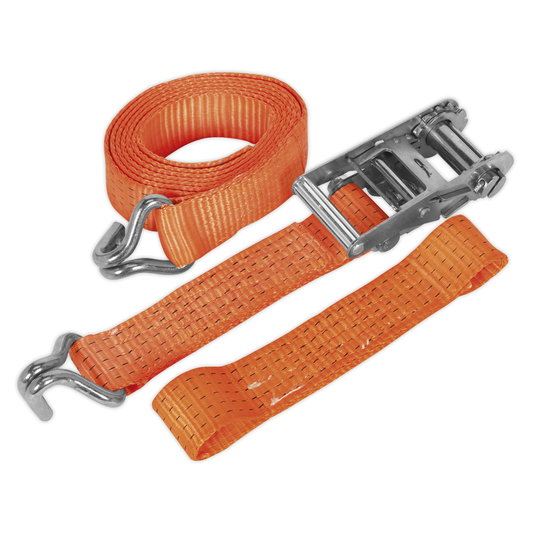Sealey TDRWA Alloy Wheel Car Transporter Ratchet Strap 50mm x 3m 5000kg Breaking Strength