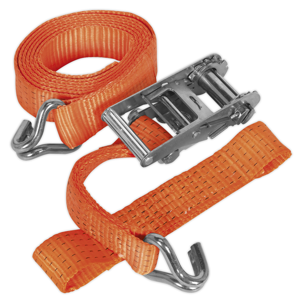 Sealey TDRWA Alloy Wheel Car Transporter Ratchet Strap 50mm x 3m 5000kg Breaking Strength