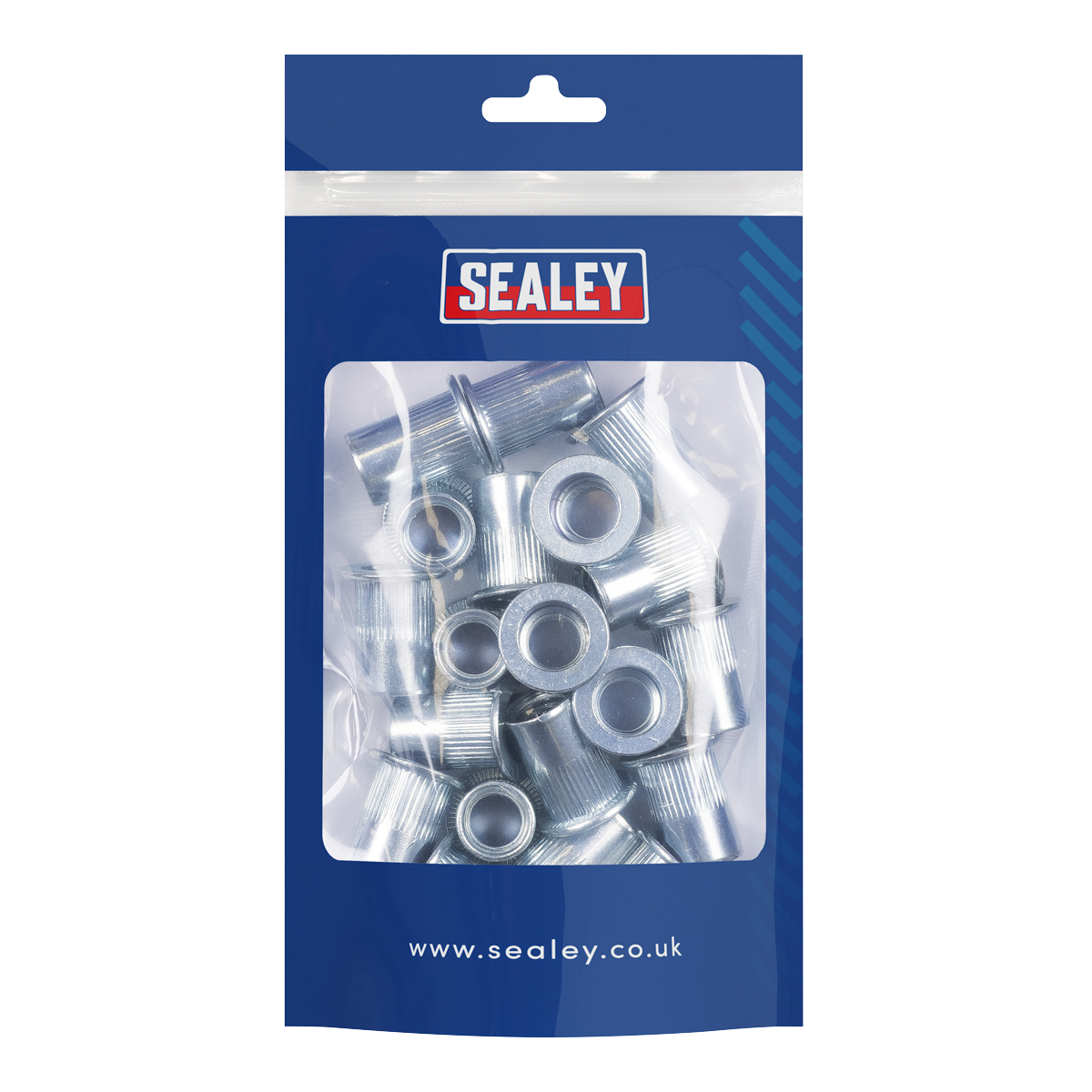 Sealey TISM12 Splined Threaded Insert (Rivet Nut ) M12 - 25pcs