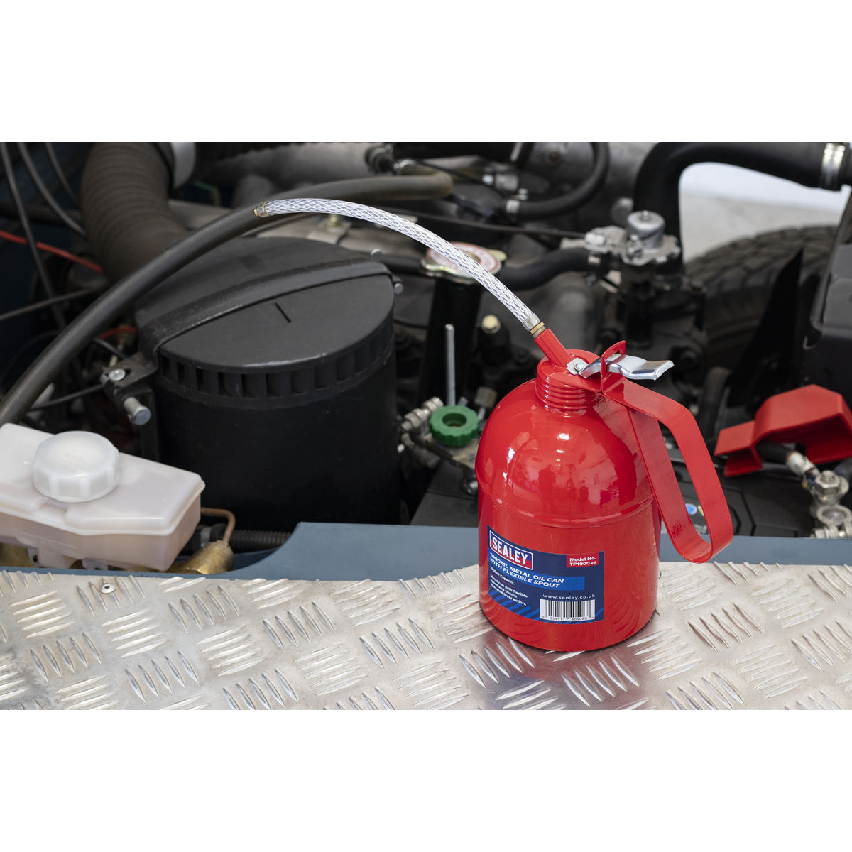 Sealey TP1000 Metal Oil Can with Flexible Spout 1000ml