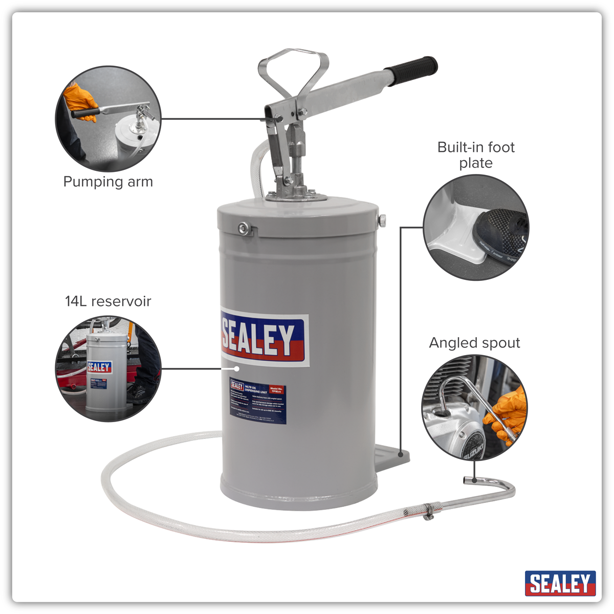 Sealey TP16 Oil Dispensing Unit 14L