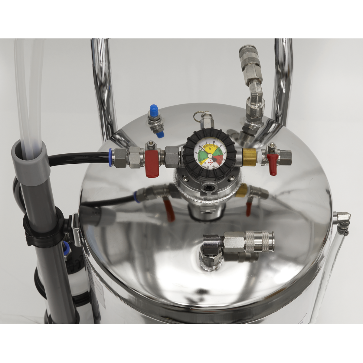 Sealey TP200S Air Operated Stainless Steel Fuel Drainer 40L