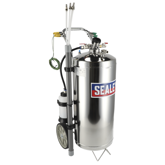 Sealey TP200S Air Operated Stainless Steel Fuel Drainer 40L