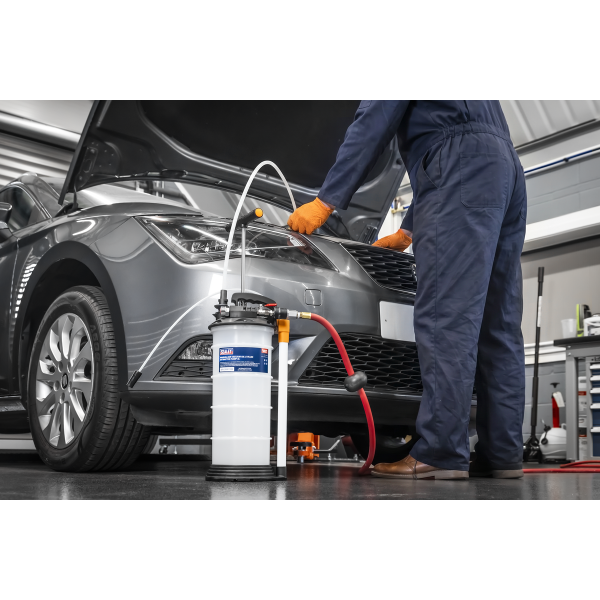 Sealey TP6900 4L Manual/Air Vacuum Oil & Fluid Extractor Pump