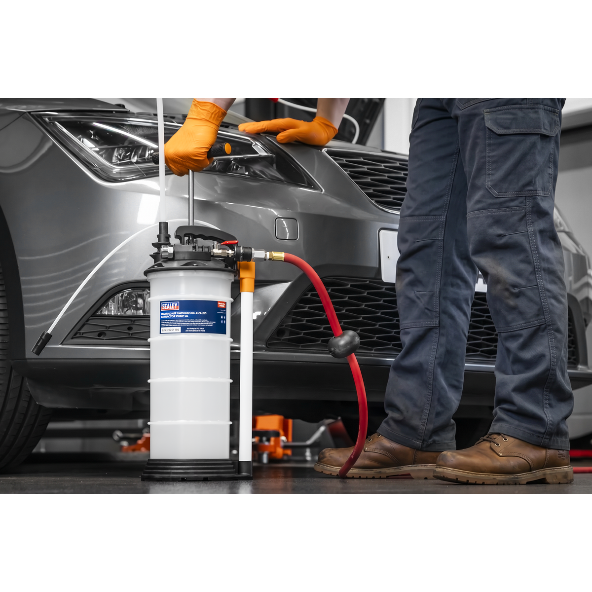 Sealey TP6900 4L Manual/Air Vacuum Oil & Fluid Extractor Pump