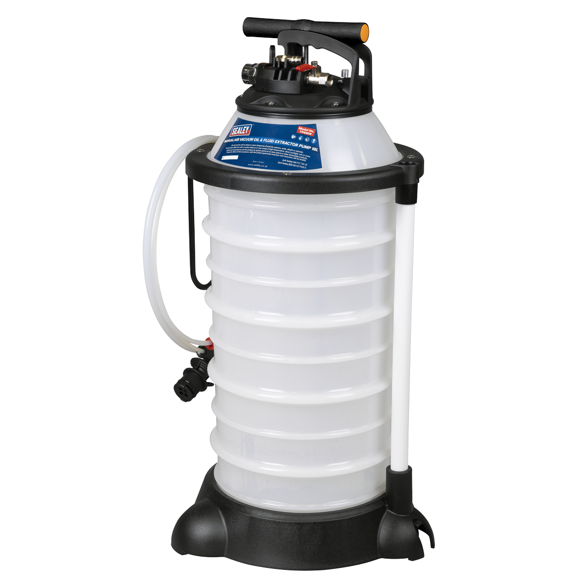 Sealey TP6909 Manual/Air Vacuum Oil & Fluid Extractor Pump 18L