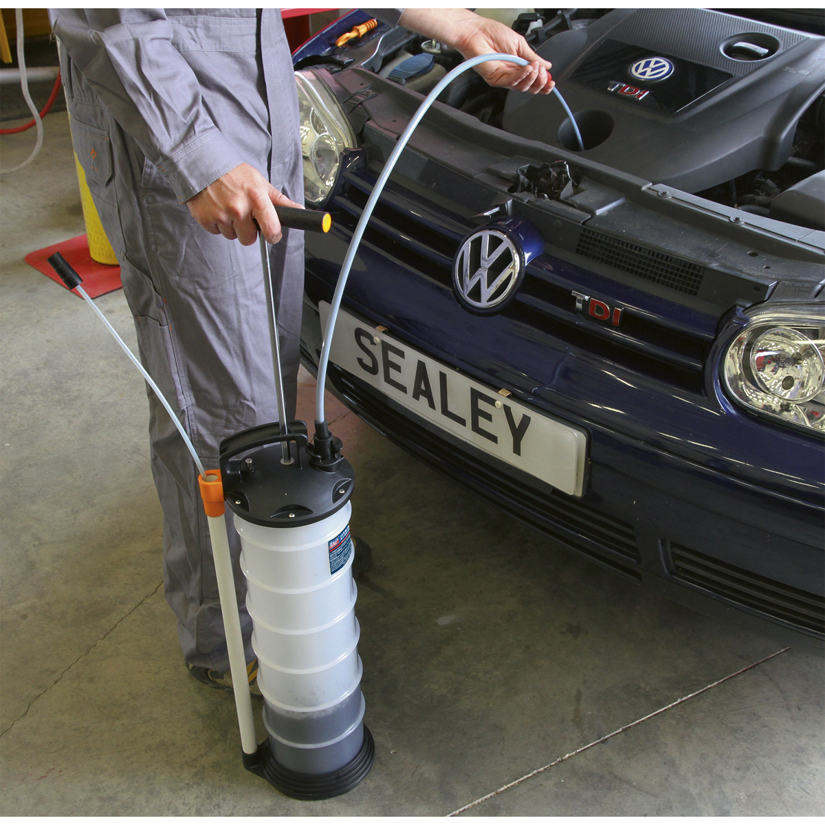 Sealey TP69 Manual Vacuum Oil & Fluid Extractor Pump 6.5L