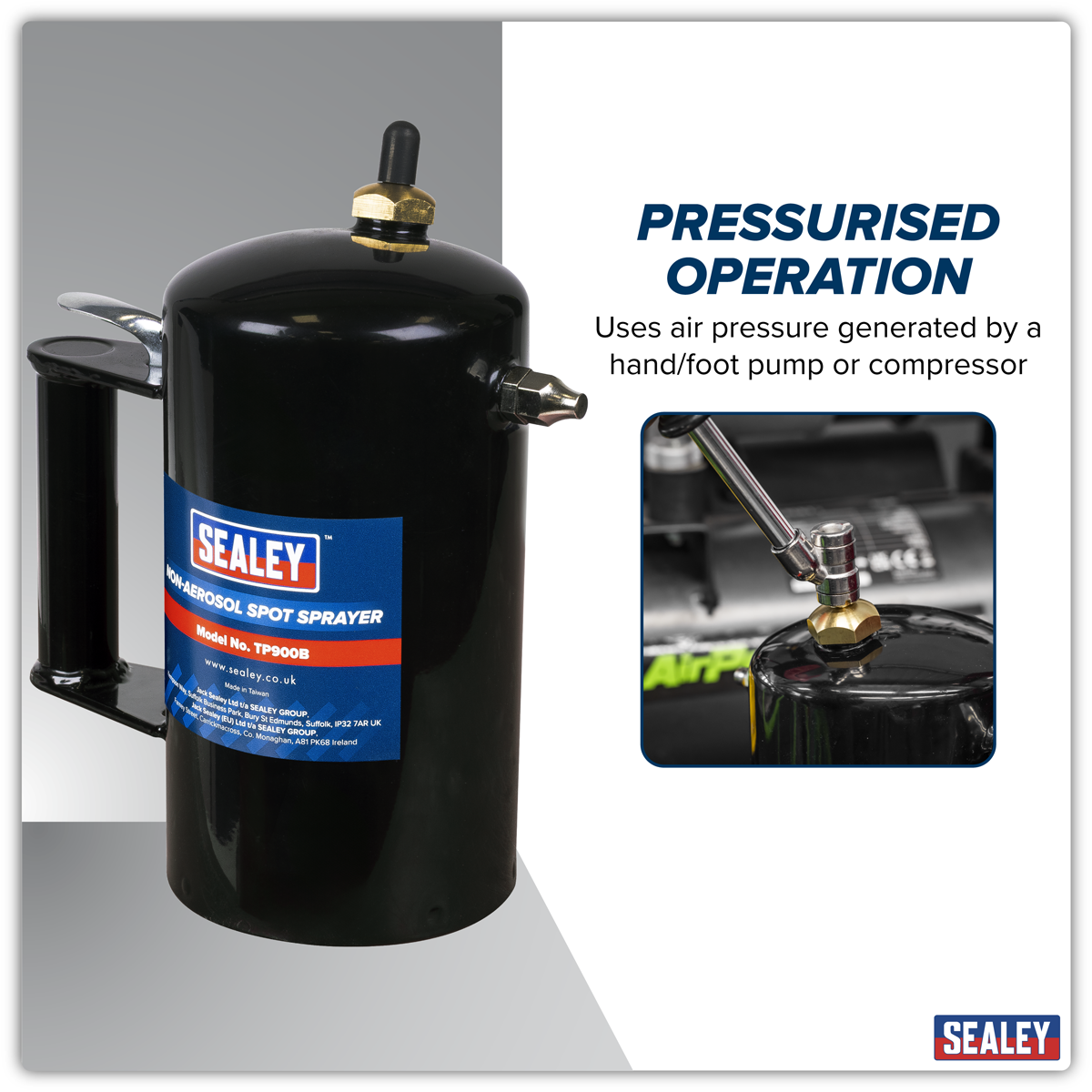 Sealey TP900B Black Non-Aerosol Spot Sprayer