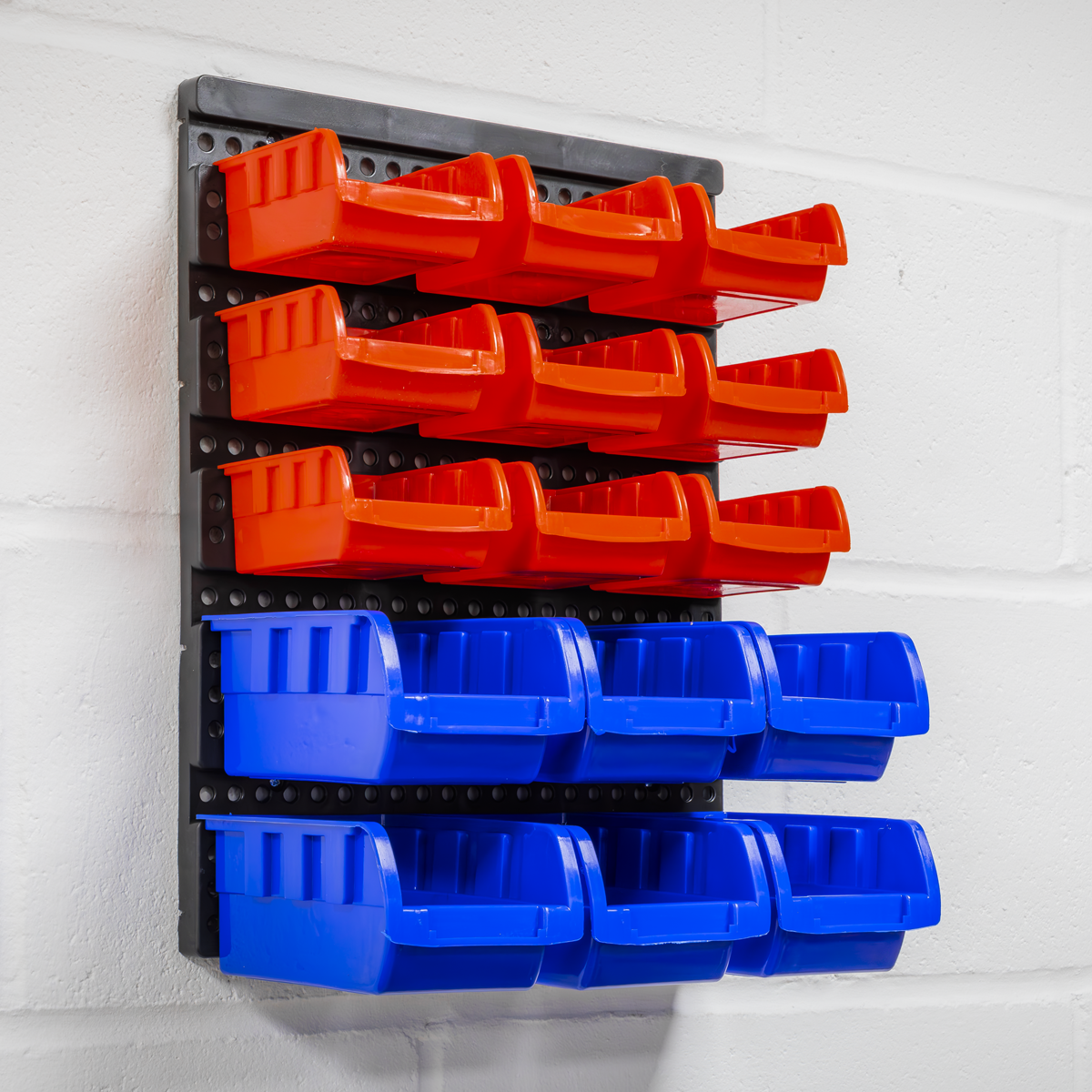 Sealey TPS1569WM Wall Mounting Bin Storage System with 15 Bins