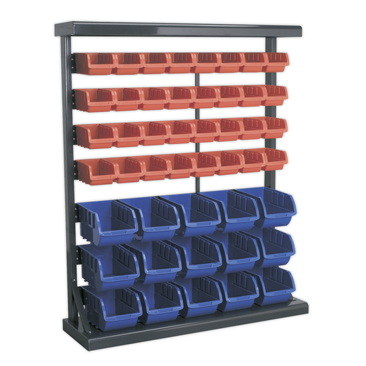Sealey TPS47 Mobile Bin Storage System with 47 Bins