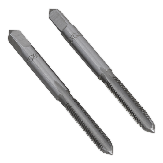 Sealey TSM5 Taper & Plug Tap Set M5 x 0.8mm 2pc