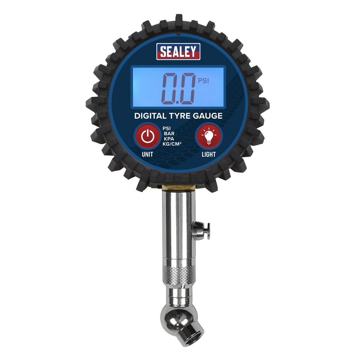 Sealey TST001 Digital Tyre Pressure Gauge with Swivel Head & Quick Release
