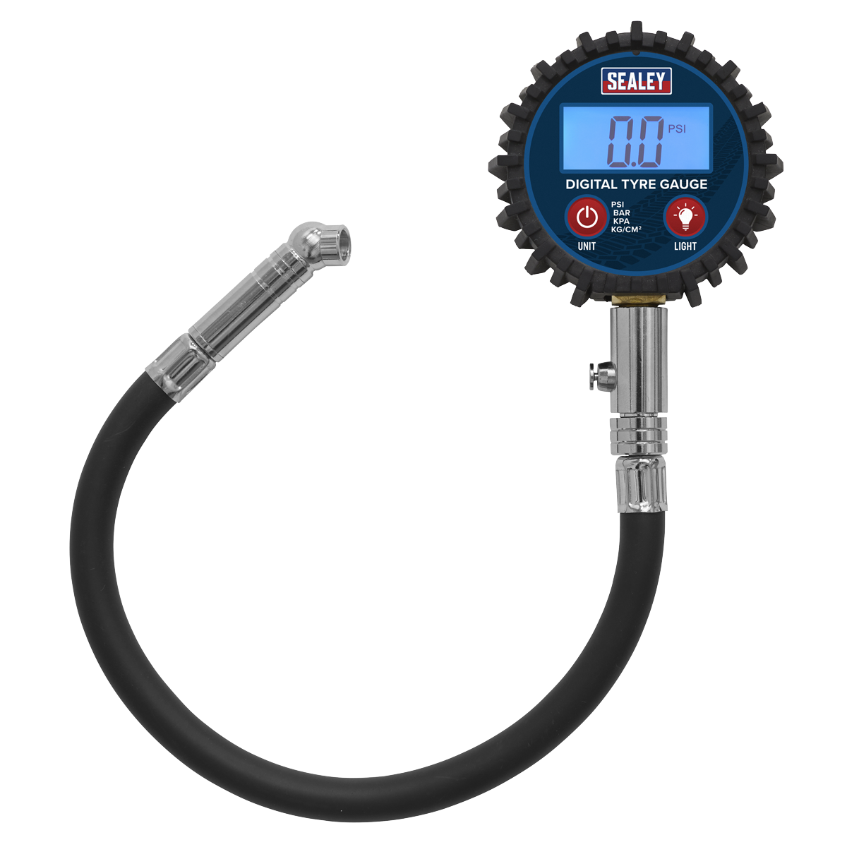 Sealey TST002 Digital Tyre Pressure Gauge with Push-On Connector