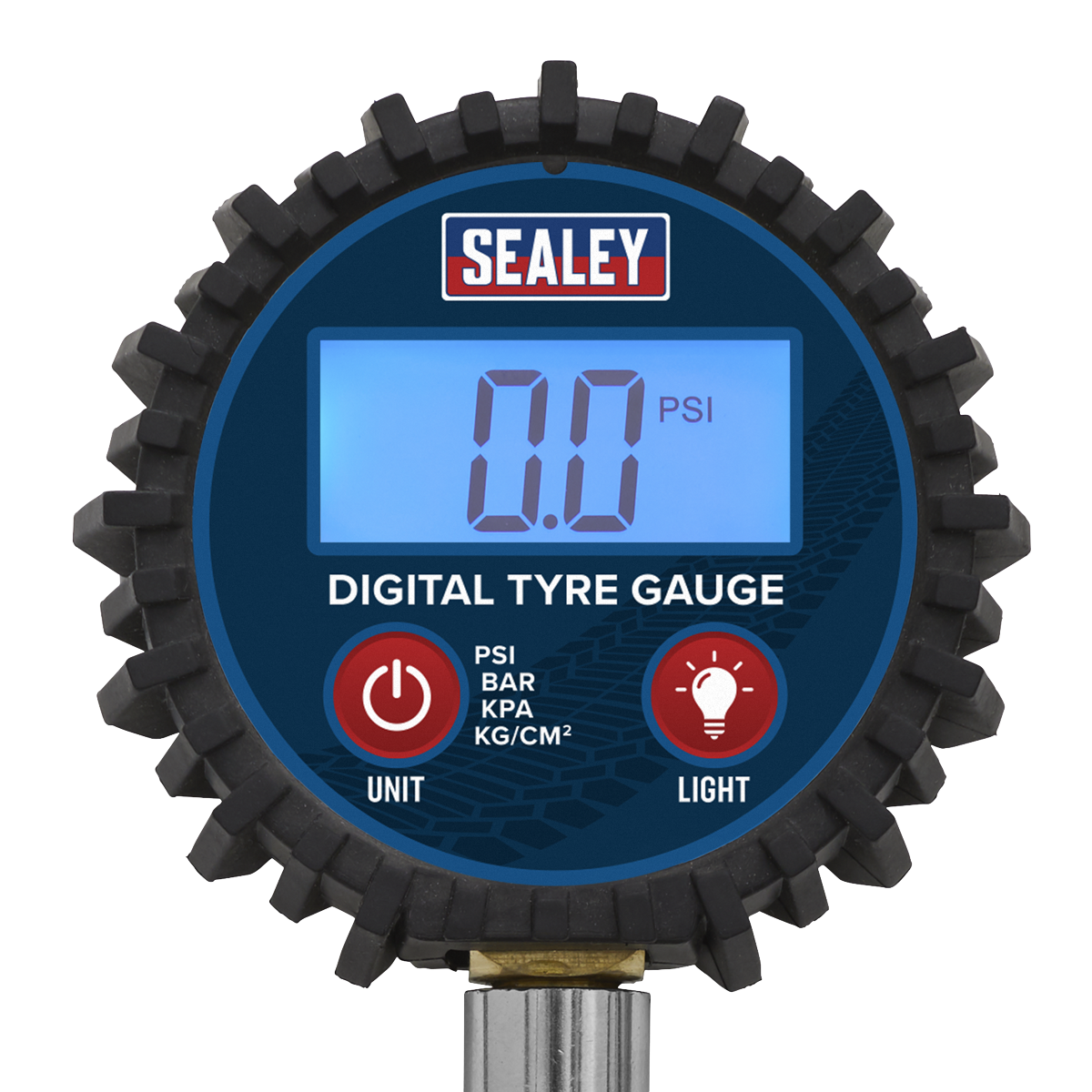Sealey TST003 Digital Tyre Pressure Gauge with Twin Push-On Connector