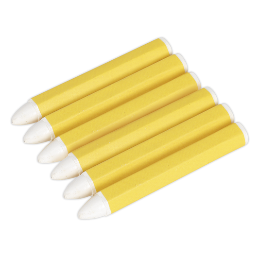 Sealey TST13 Tyre Marking Crayon, White - Pack of 6