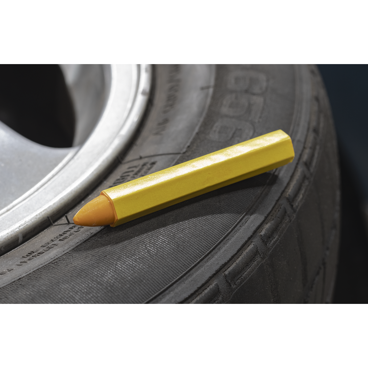 Sealey TST14 Tyre Marking Crayon, Yellow - Pack of 6