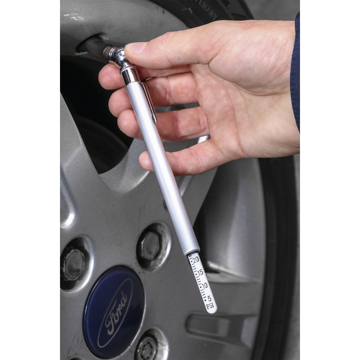 Sealey TSTPG1 Tyre Pressure Gauge 5-50psi