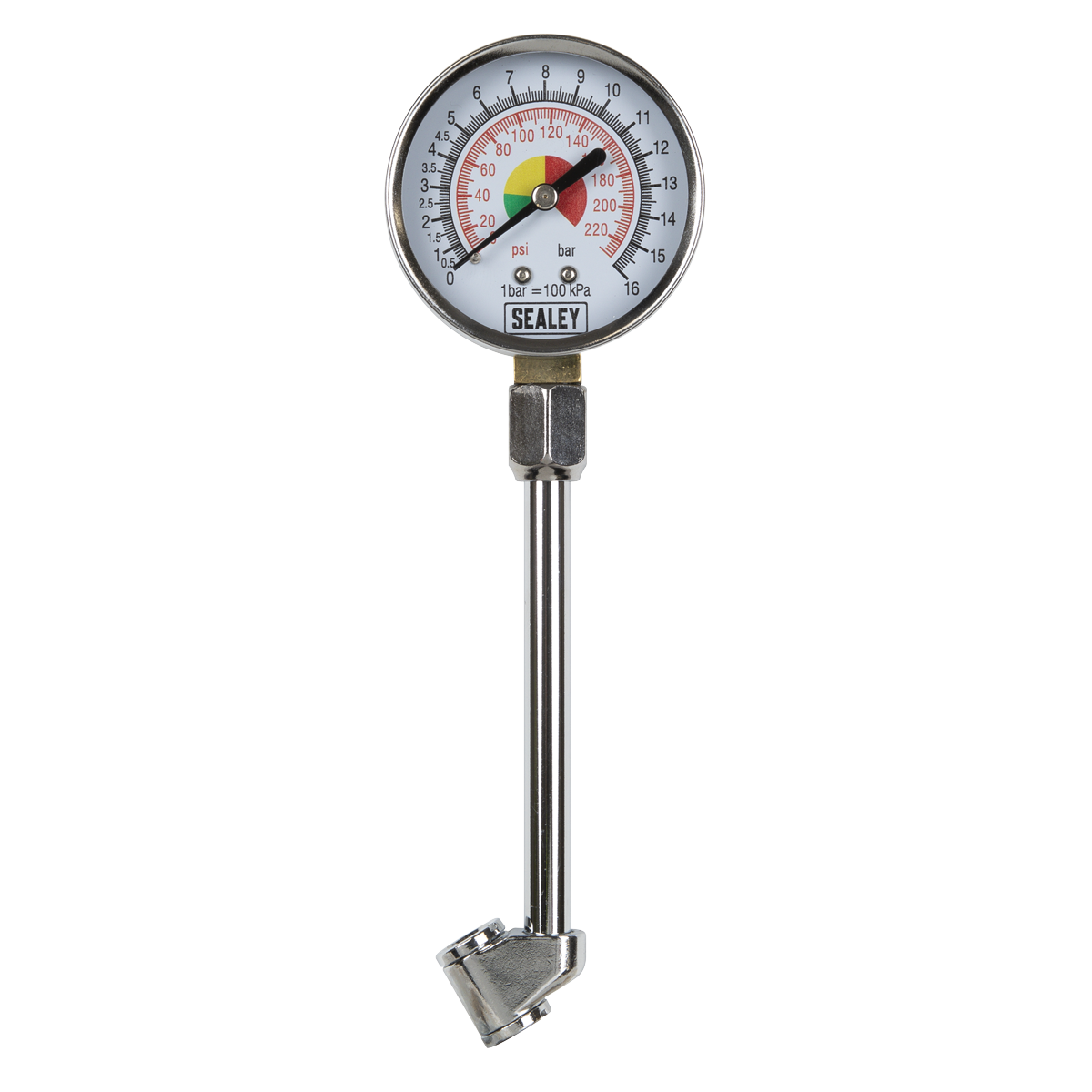 Sealey TSTPG34 Twin Connector Tyre Pressure Gauge