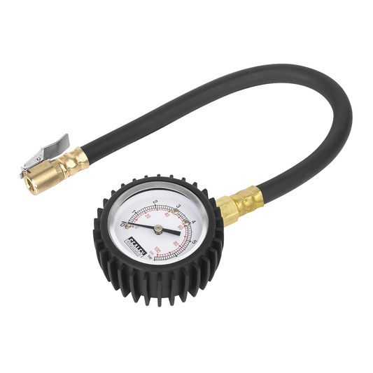 Sealey TST/PG6 Tyre Pressure Gauge with Clip-On Chuck