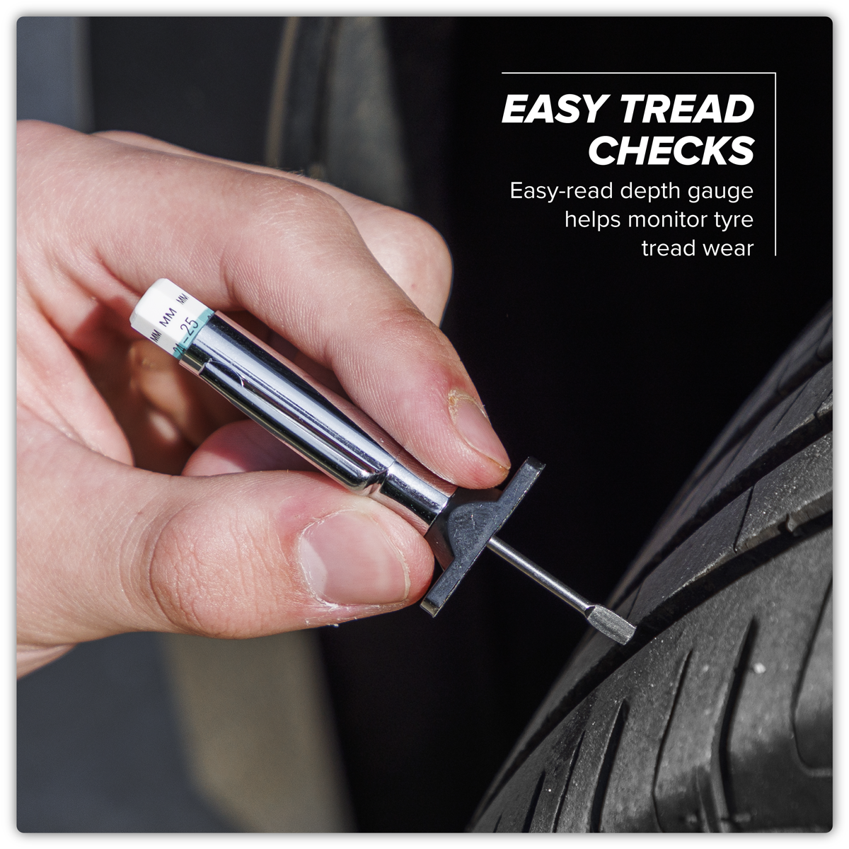 Sealey TST/PGT Tyre Pressure & Tread Depth Gauge Set 2pc