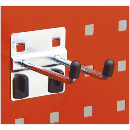 Sealey TTS22 Double Prong Hook with Angled End 6 x 75mm - Pack of 5