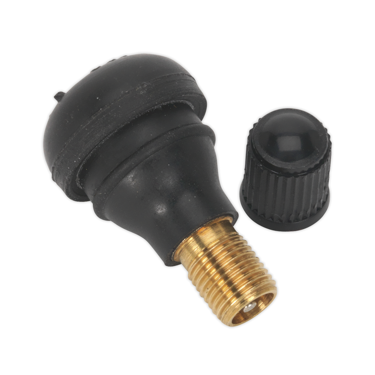Sealey TV412 Snap-in Tubeless Tyre Valve, Type TR412 - Pack of 100