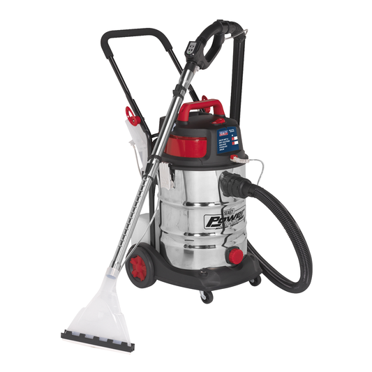 Sealey VMA915 Wet & Dry Valet Machine Stainless Steel Drum 30L