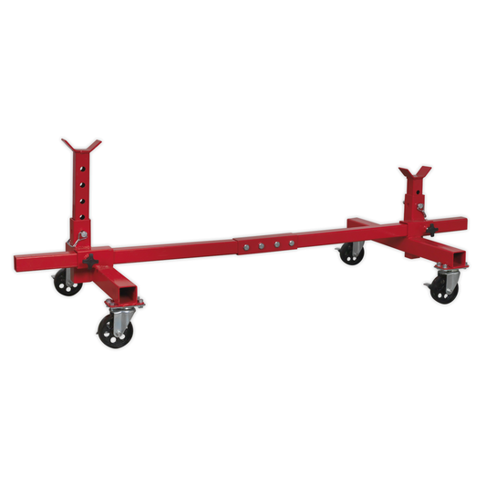 Sealey VMD001 Adjustable 2-Post Vehicle Moving Dolly 900kg Capacity