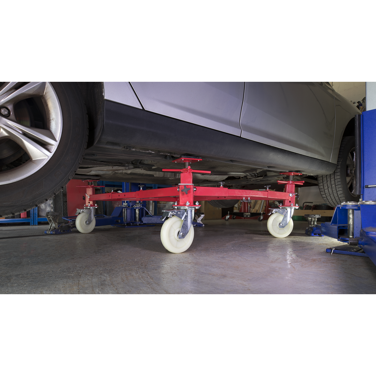 Sealey VMD002 Adjustable 4-Post Vehicle Moving Dolly 900kg Capacity