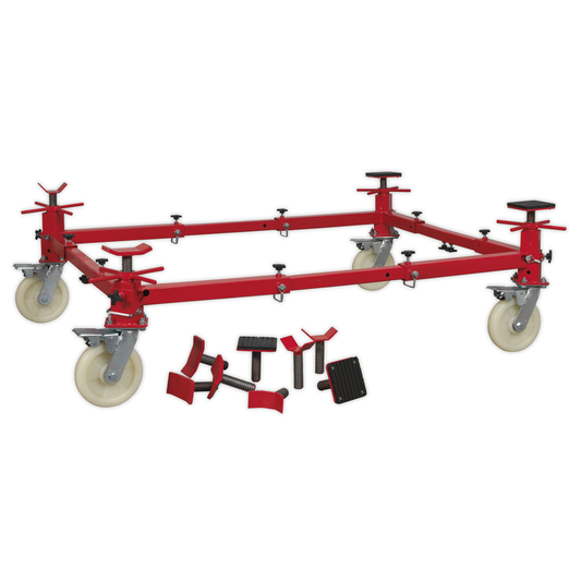 Sealey VMD002 Adjustable 4-Post Vehicle Moving Dolly 900kg Capacity