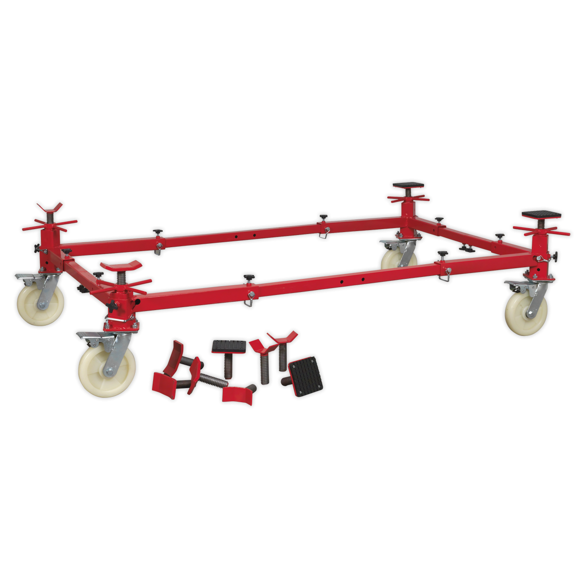 Sealey VMD002 Adjustable 4-Post Vehicle Moving Dolly 900kg Capacity