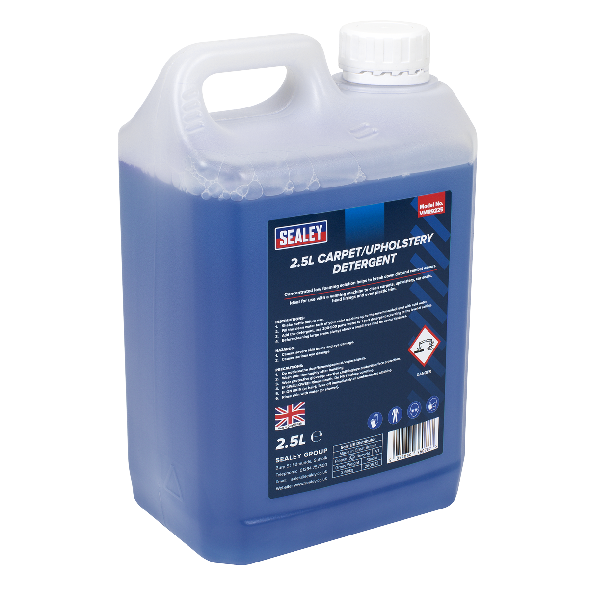 Sealey VMR9225 Carpet/Upholstery Detergent 2.5L