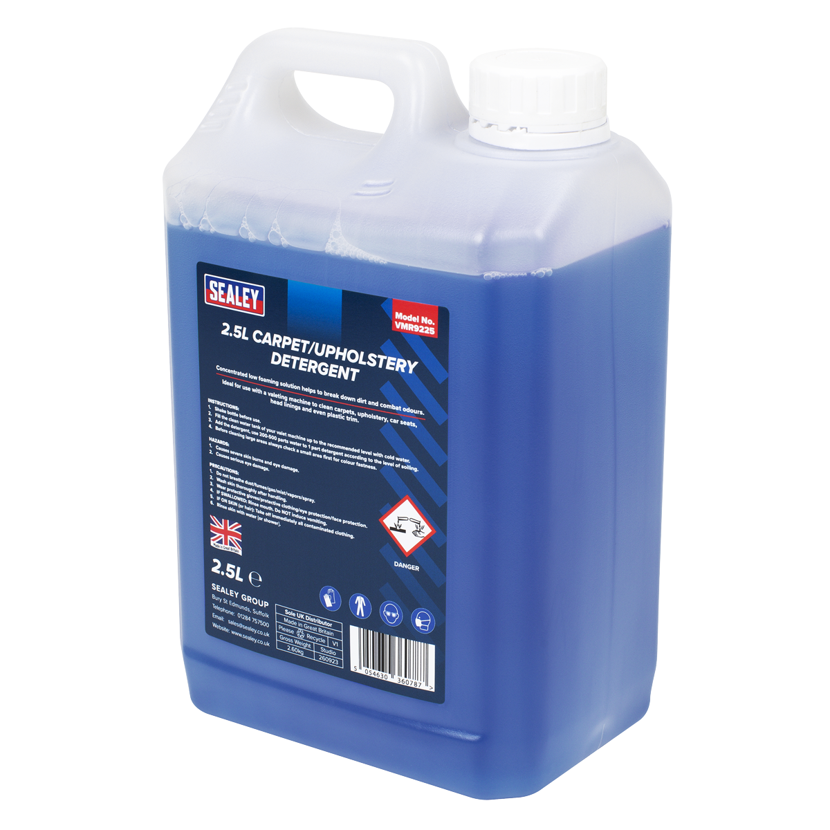 Sealey VMR9225 Carpet/Upholstery Detergent 2.5L