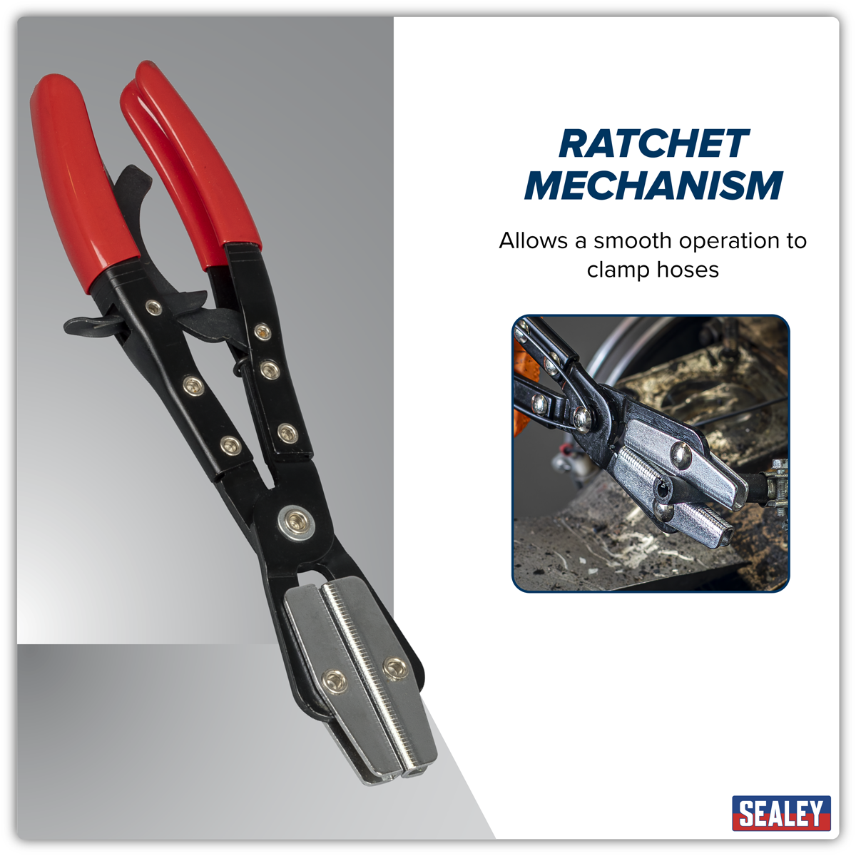 Sealey VS0035 Ratchet Hose Clamp Pliers 250mm