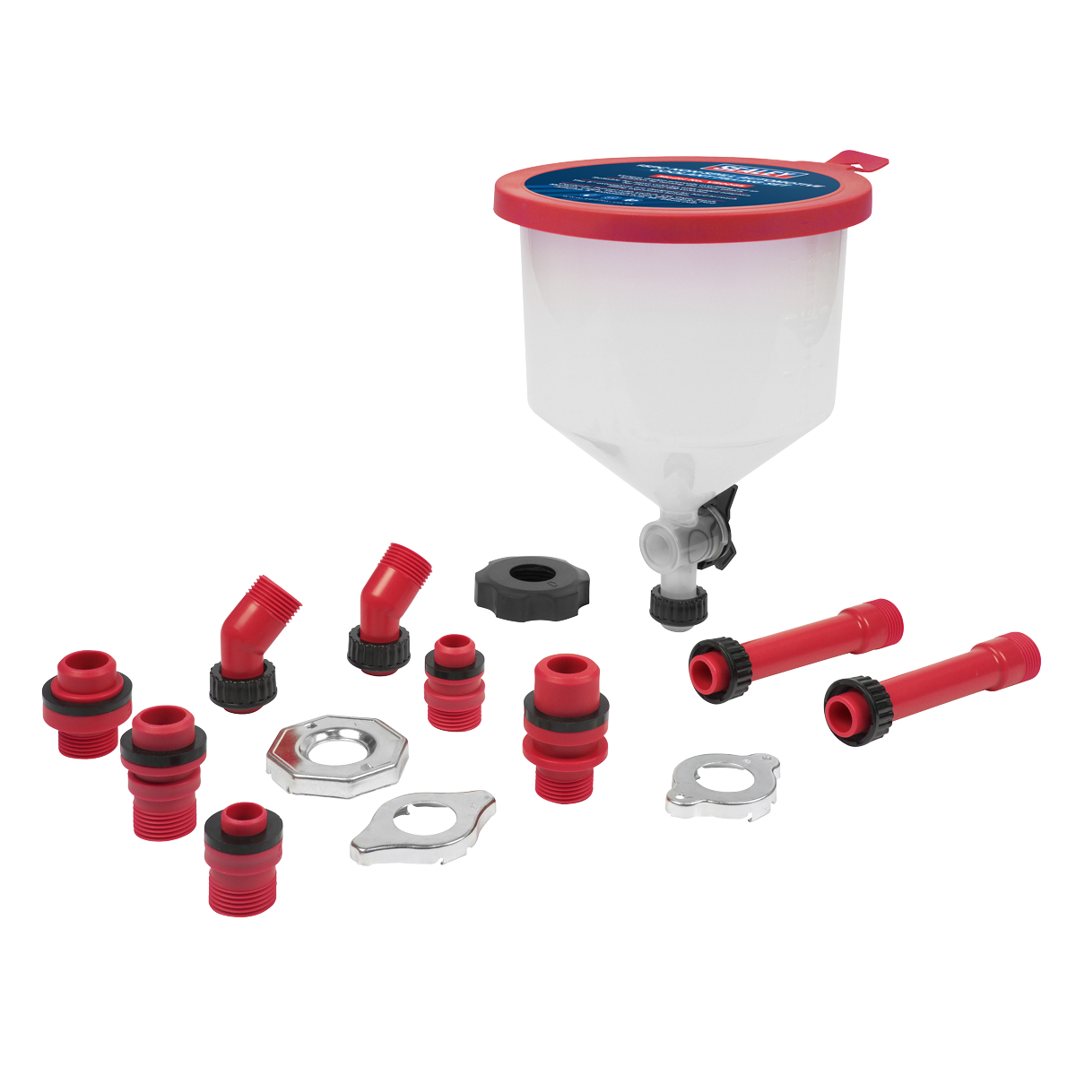 Sealey VS0045 Non-Spill Automotive Coolant Filling Set 15pc