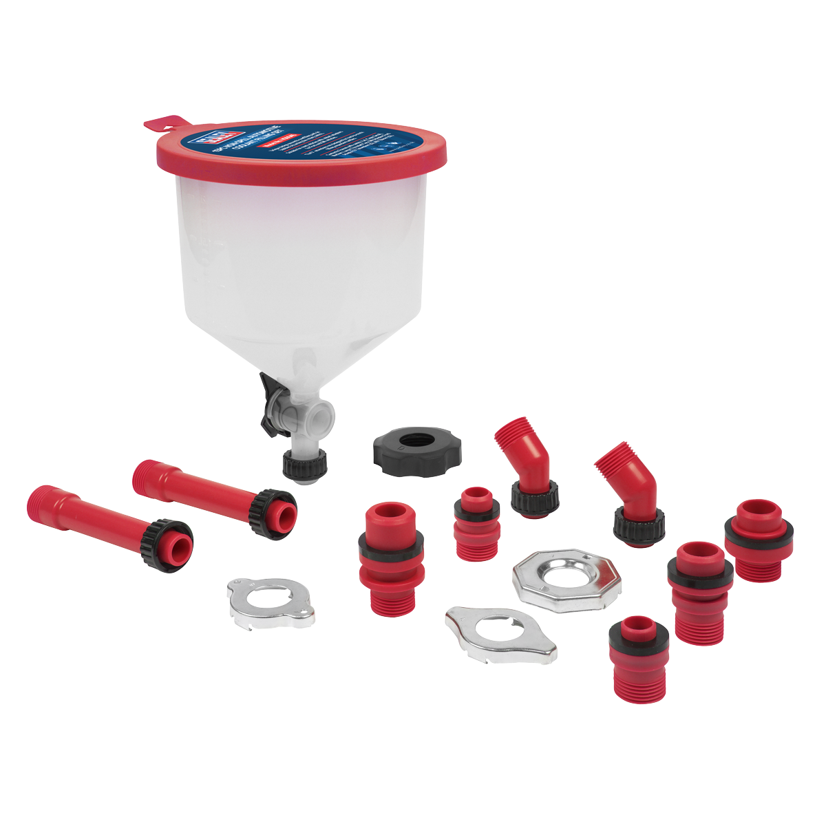 Sealey VS0045 Non-Spill Automotive Coolant Filling Set 15pc