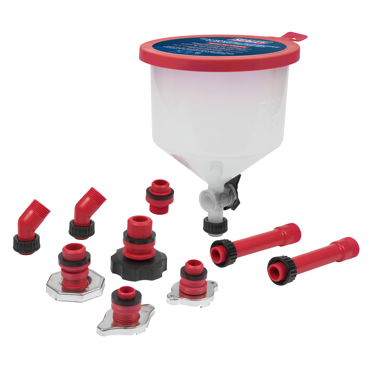 Sealey VS0045 Non-Spill Automotive Coolant Filling Set 15pc