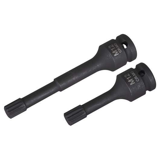 Sealey VS0100 M12 Wheel Bearing Hub Spline Socket Bits for VAG 2pc