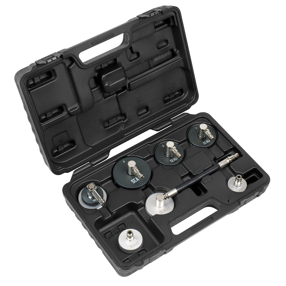 Sealey VS0204C Brake & Clutch Pressure Bleeder Cap Set 7pc