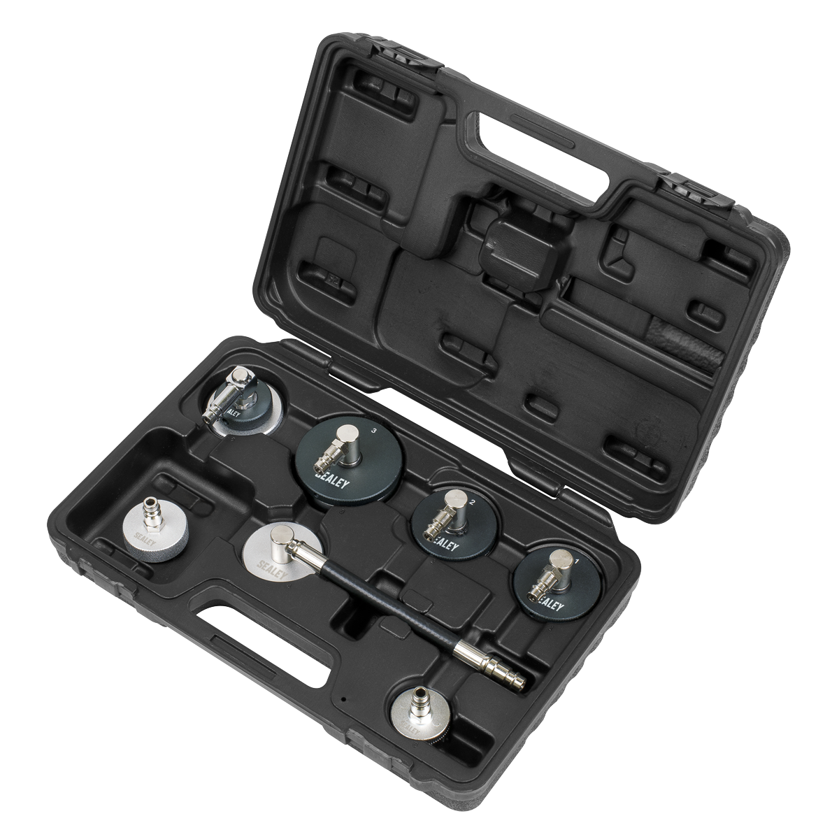 Sealey VS0204C Brake & Clutch Pressure Bleeder Cap Set 7pc
